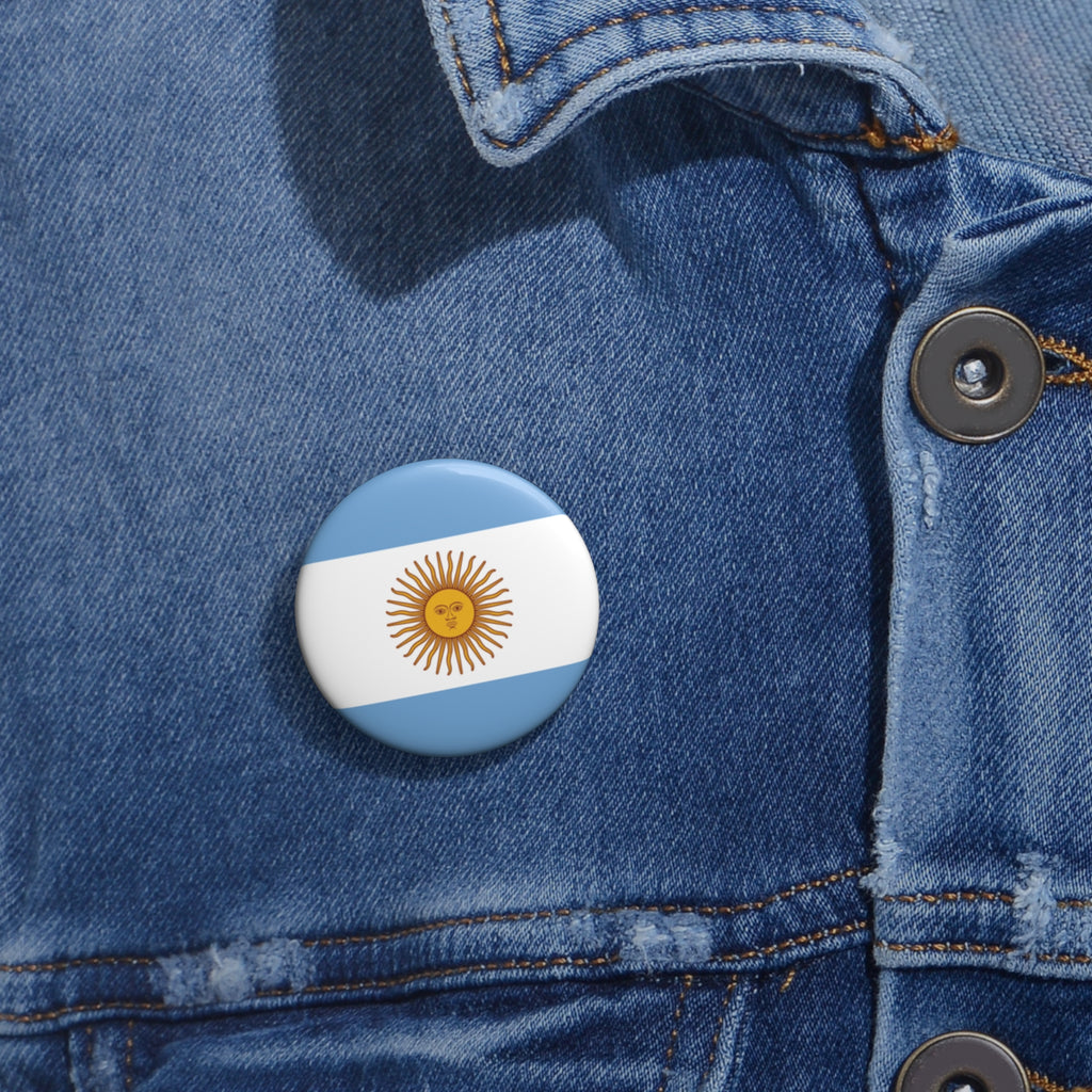 ARGENTINA Soccer Pin Button – National Crest Fan Badge | World Cup 2026 Accessories