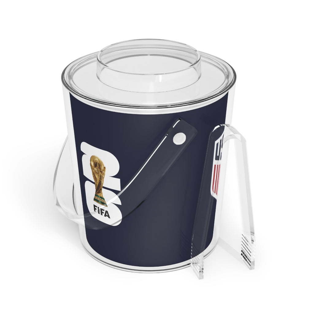 USA · FIFA World Cup 2026 Ice Bucket | Fan Party Cooler with Tongs | Soccer Watch Party Essential