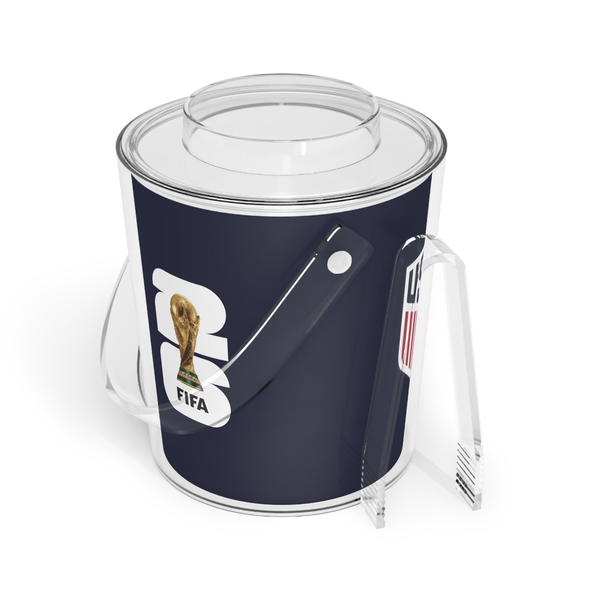 USA · FIFA World Cup 2026 Ice Bucket | Fan Party Cooler with Tongs | Soccer Watch Party Essential
