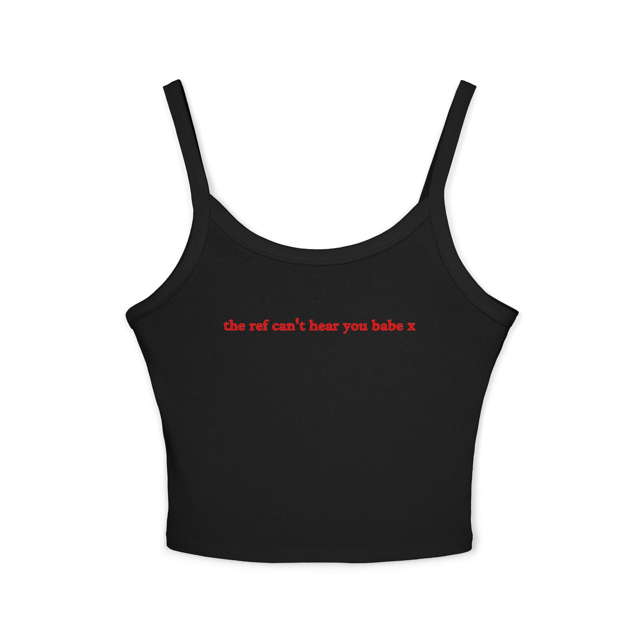 The ref can't hear you babe X Crop Tank | Football Girl Aesthetic | World Cup 2026