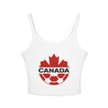 CANADA Soccer Crop Tank Top – Women's Spaghetti Strap | World Cup 2026 Fan Shirt