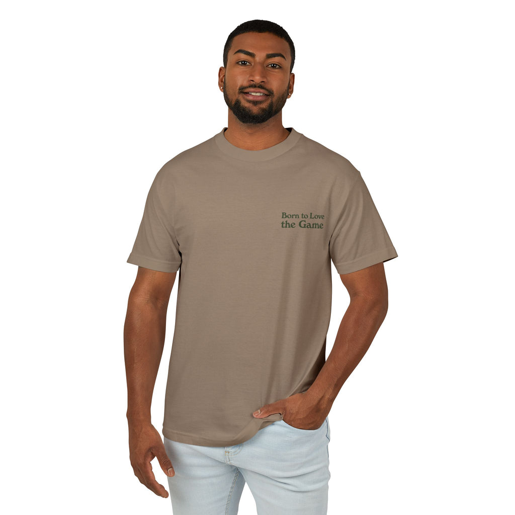 Unisex Born to Love the Game — Football Soccer Tee |  Football Pitch Graphic Shirt (Premium quality)