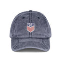 USA World Cup 2026 Vintage Baseball Cap – Embroidered Soccer Crest | Washed Dad Hat