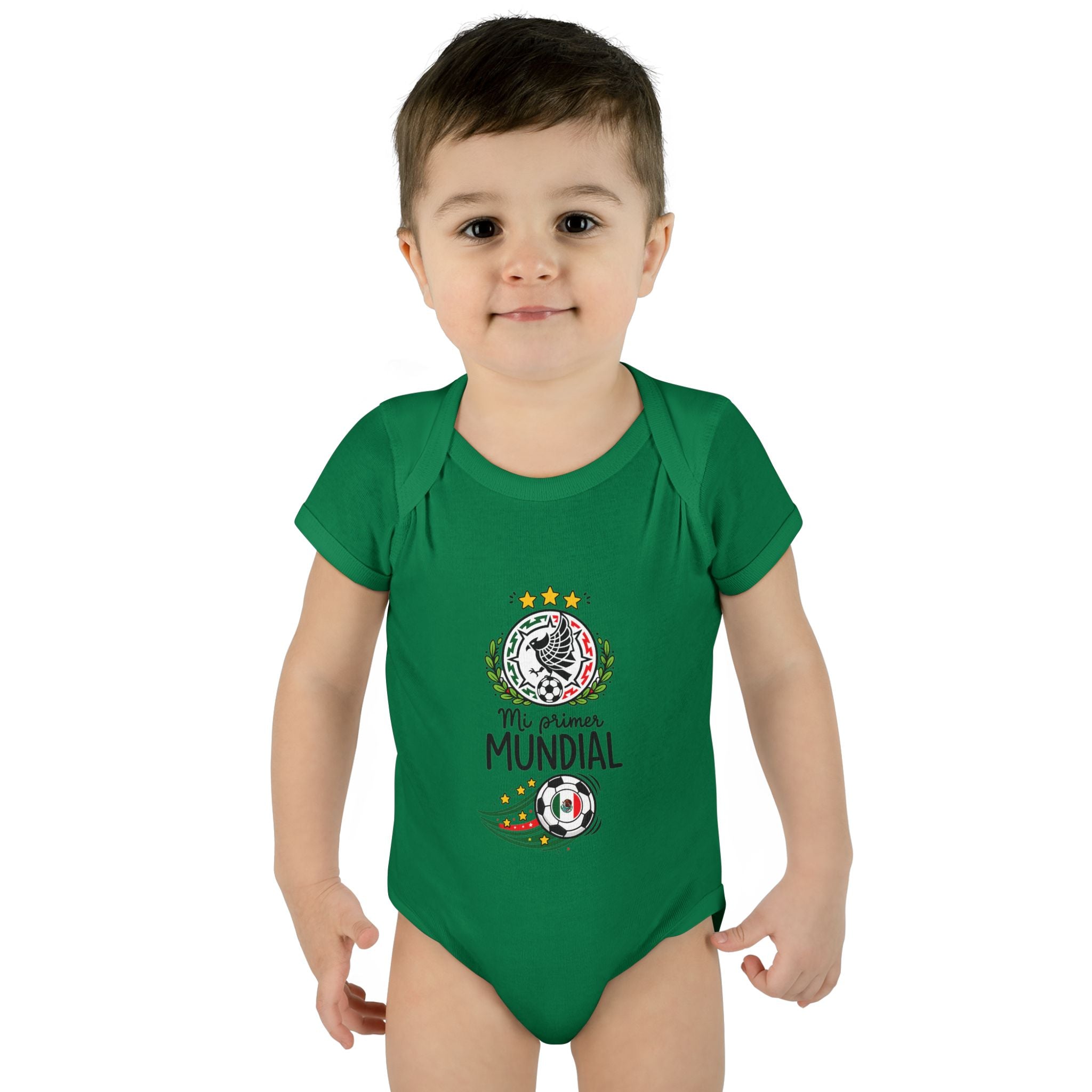 MEXICO Baby Onesie "Mi Primer Mundial" – World Cup 2026 Infant Bodysuit | Soccer Baby Gift