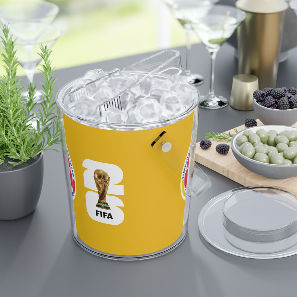 COLOMBIA · FIFA World Cup 2026 Ice Bucket | Fan Party Cooler with Tongs | Soccer Watch Party Essential