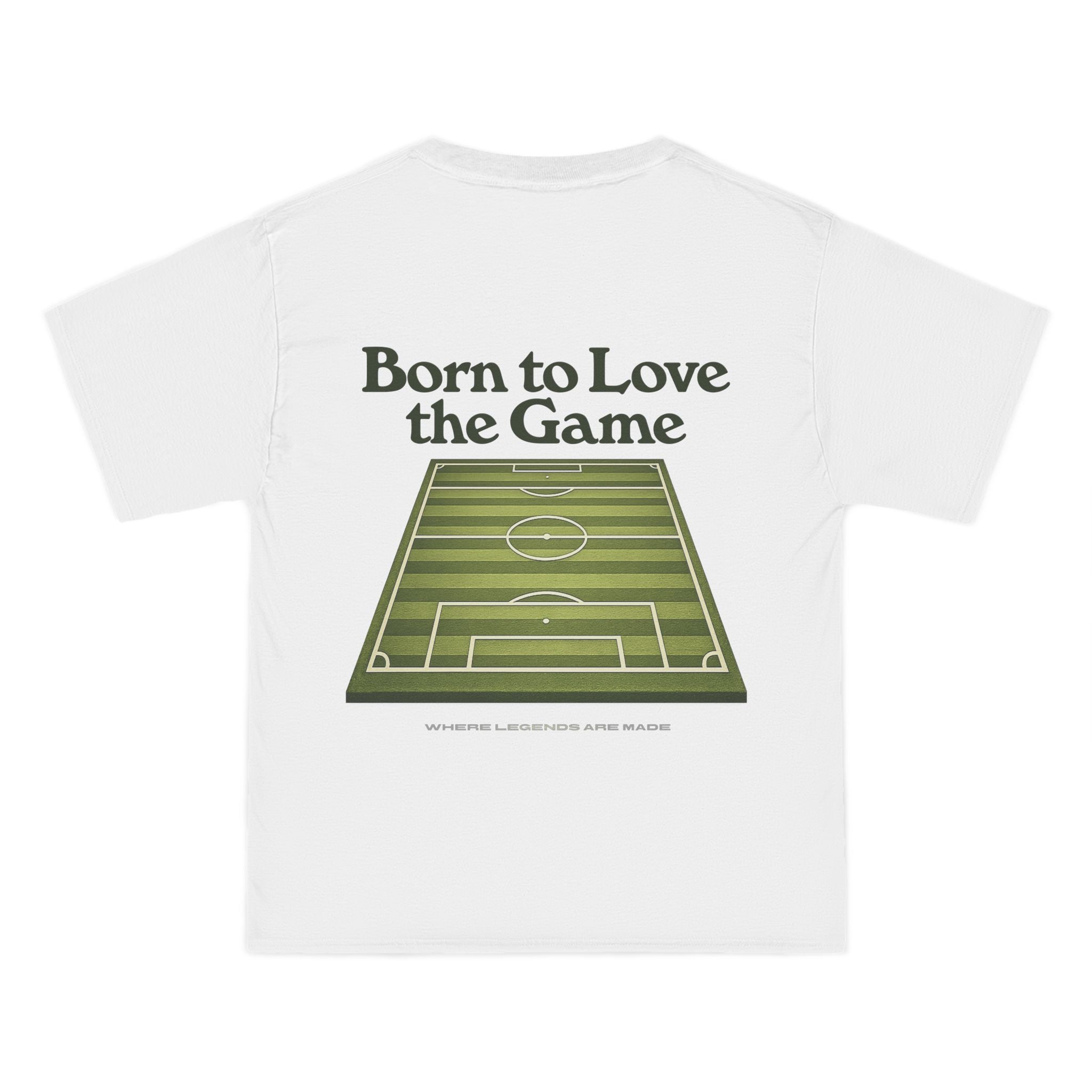 Born to Love the Game — Football Soccer Tee |  Football Pitch Graphic Shirt (Unisex)