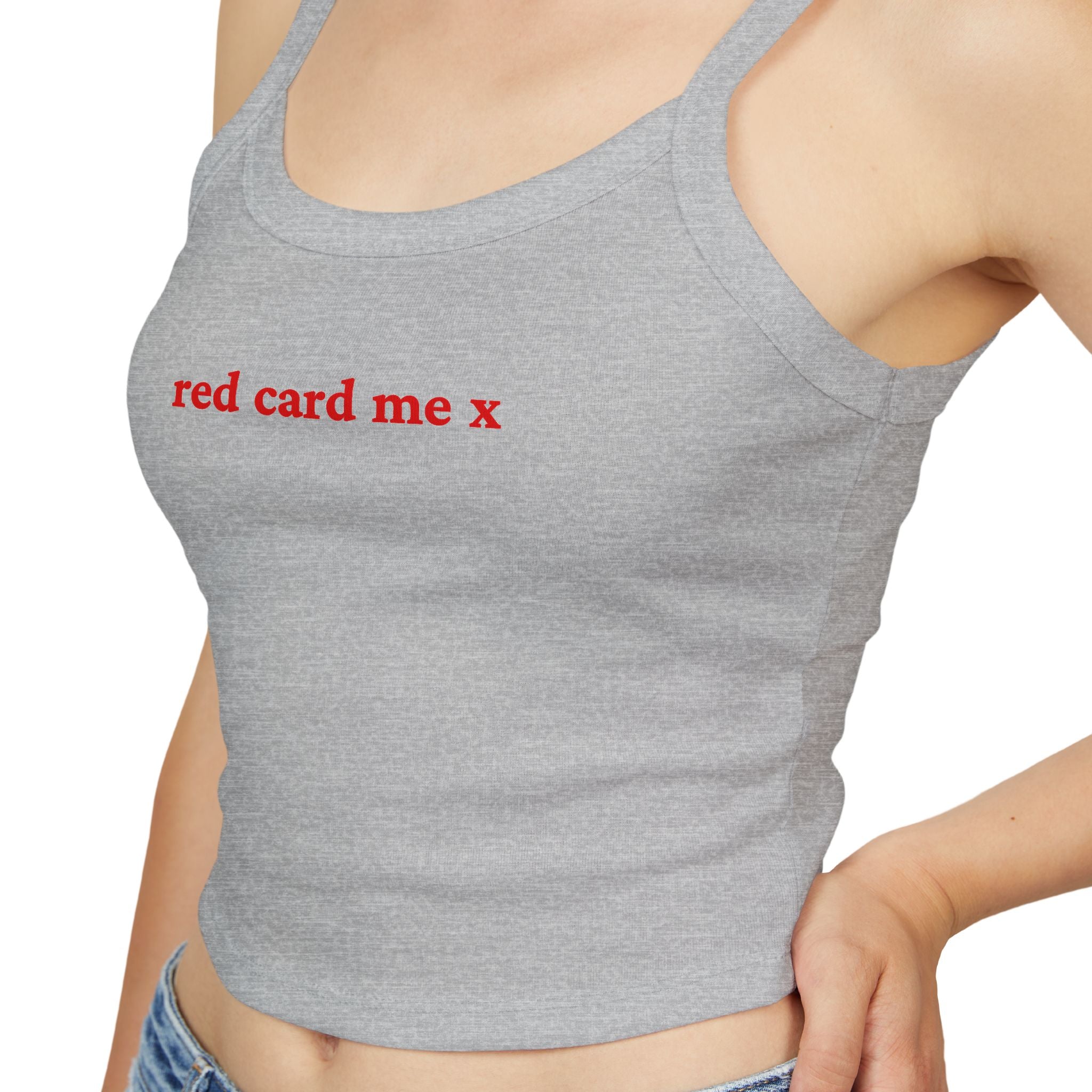 Red card me X Crop Tank | Football Girl Aesthetic | World Cup 2026