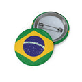 BRAZIL Soccer Pin Button – National Crest Fan Badge | World Cup 2026 Accessories