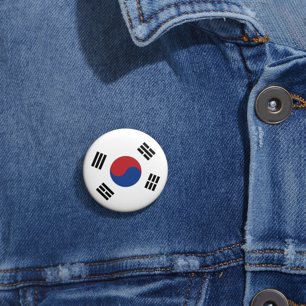 KOREA Soccer Pin Button – National Crest Fan Badge | World Cup 2026 Accessories