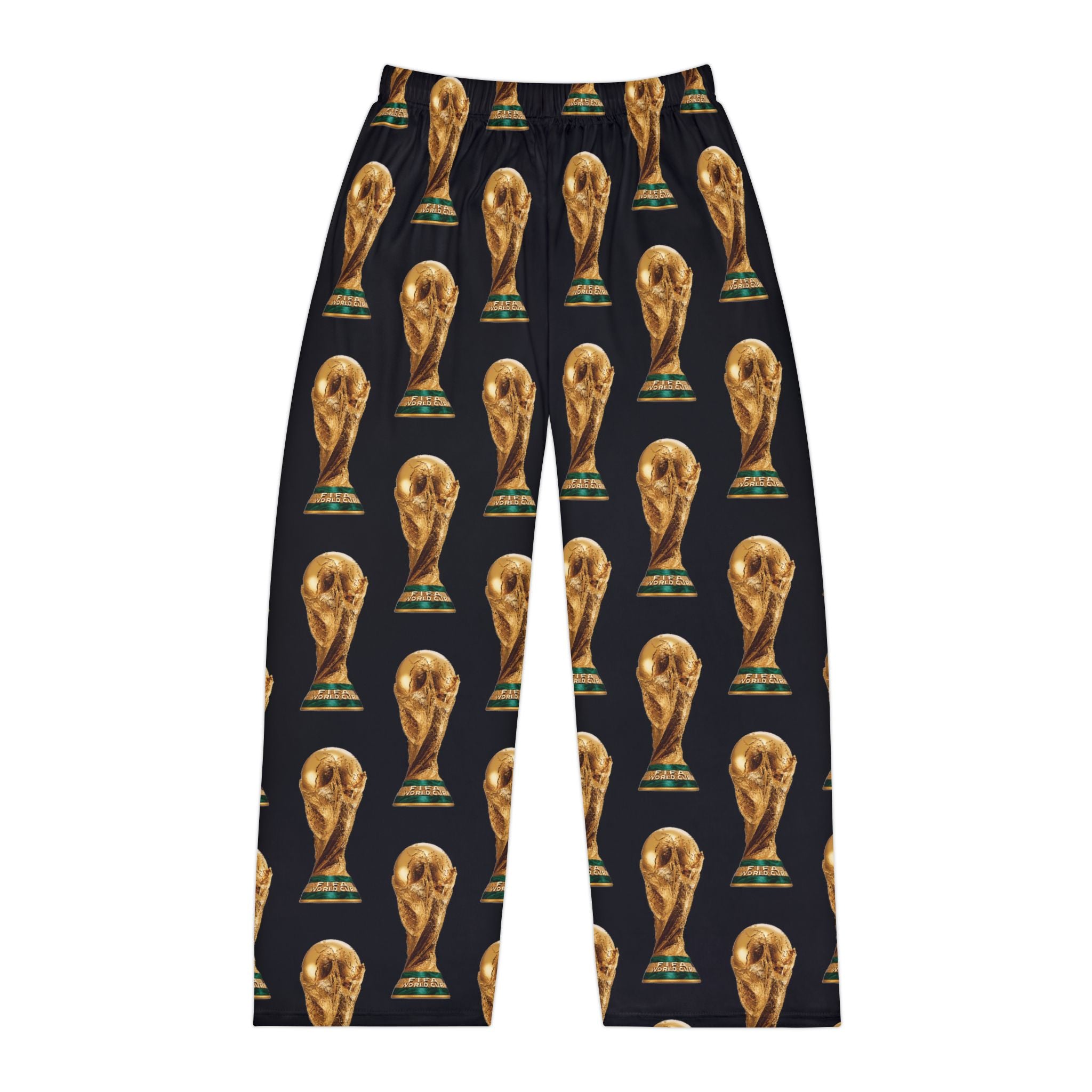Men's World Cup Trophy Pajama Pants · Soccer Football Fan Sleepwear | All-Over Print Lounge Bottoms | Game-Day Gift