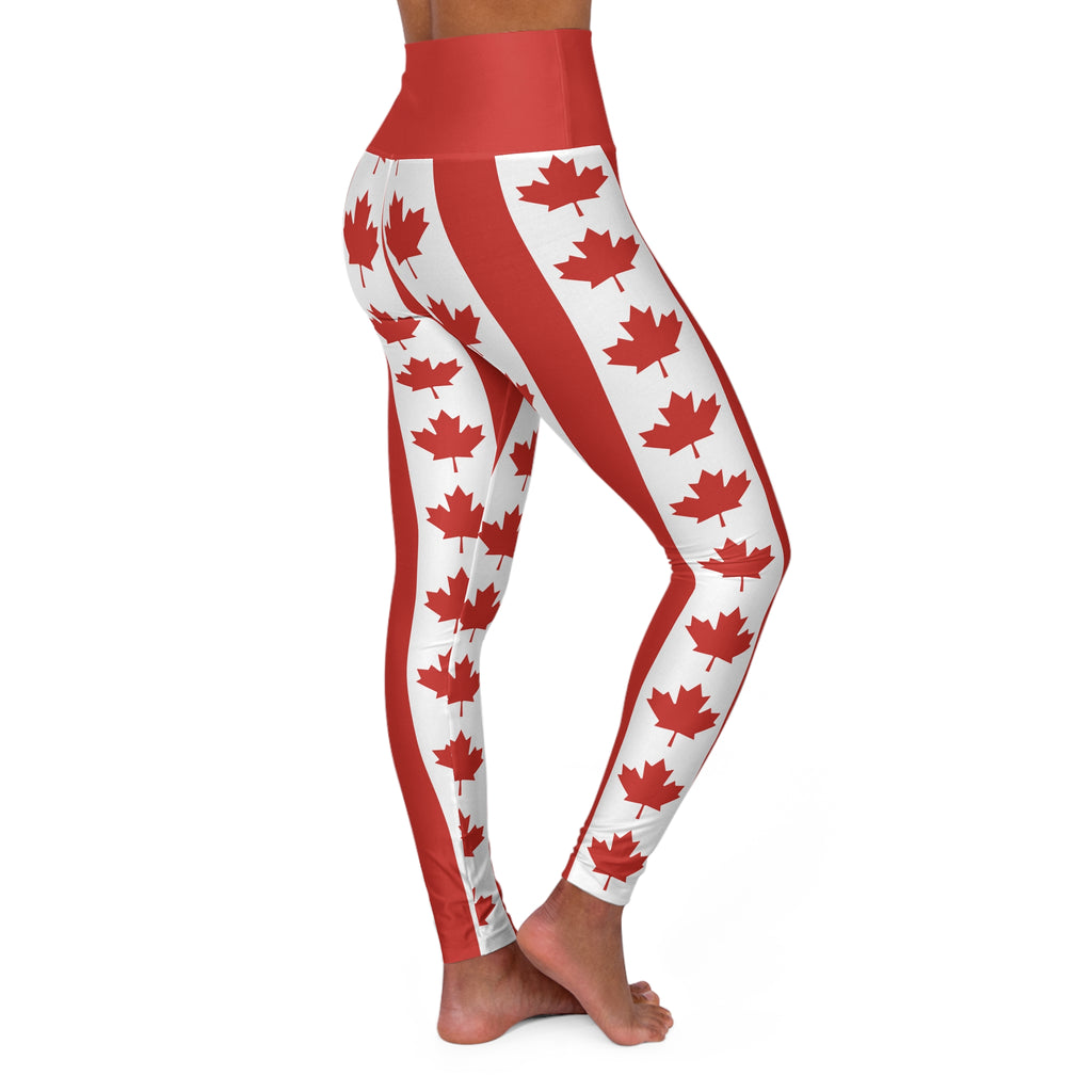 Canada · FIFA World Cup 2026 High-Waisted Leggings | National Flag Yoga Pants | Soccer Fan Activewear