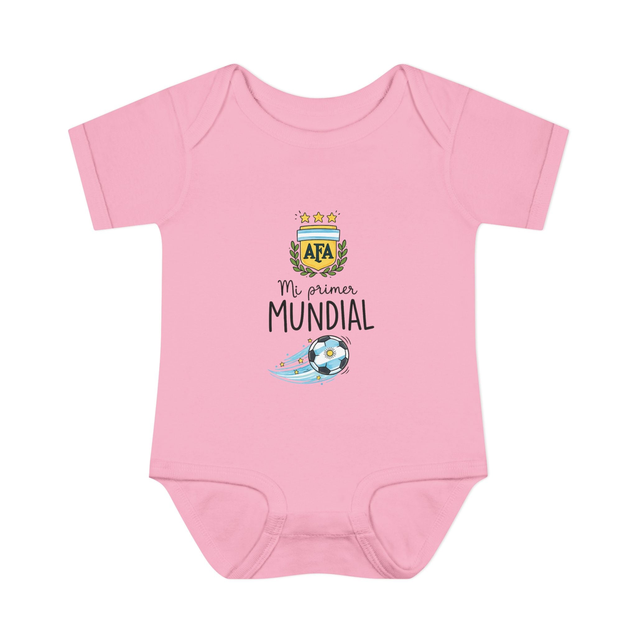 ARGENTINA Baby Onesie "Mi Primer Mundial" – World Cup 2026 Infant Bodysuit | Soccer Baby Gift