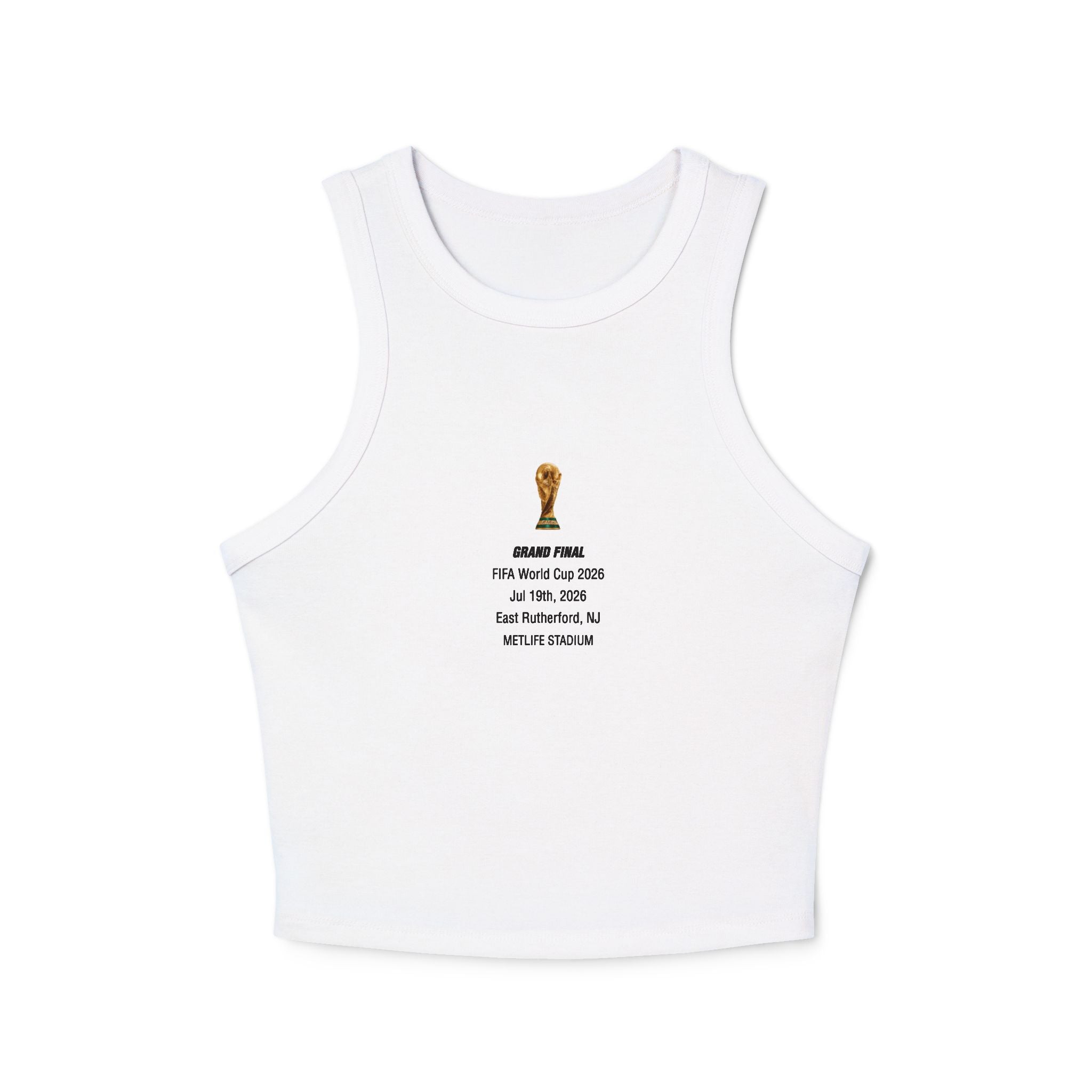 World Cup 2026 · Grand Final Racer Tank | Women's Micro Rib Crop | Match-Detail