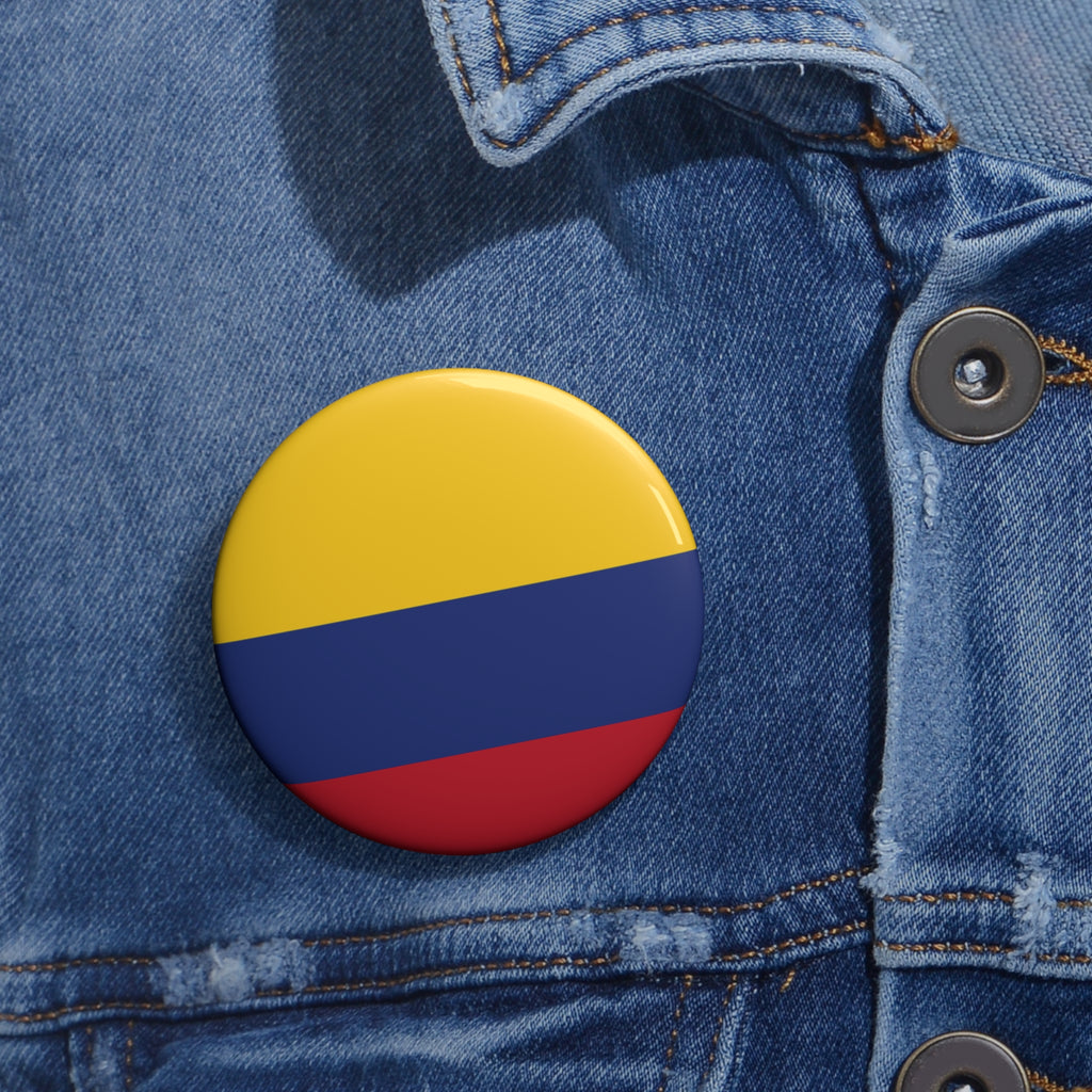 COLOMBIA Soccer Pin Button – National Crest Fan Badge | World Cup 2026 Accessories