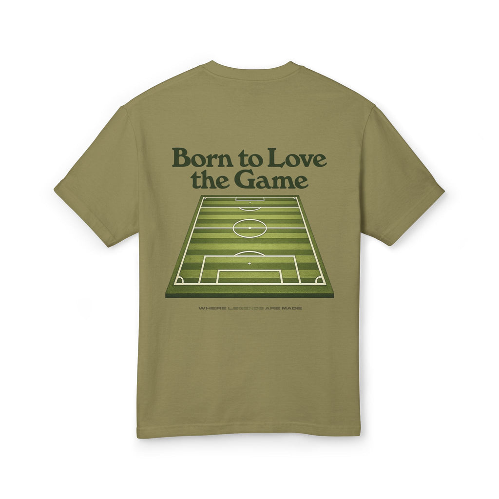 Unisex Born to Love the Game — Football Soccer Tee |  Football Pitch Graphic Shirt (Premium quality)