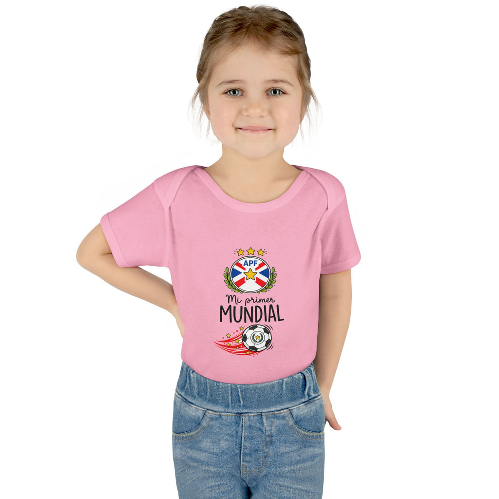 PARAGUAY Baby Onesie "Mi Primer Mundial" – World Cup 2026 Infant Bodysuit | Soccer Baby Gift