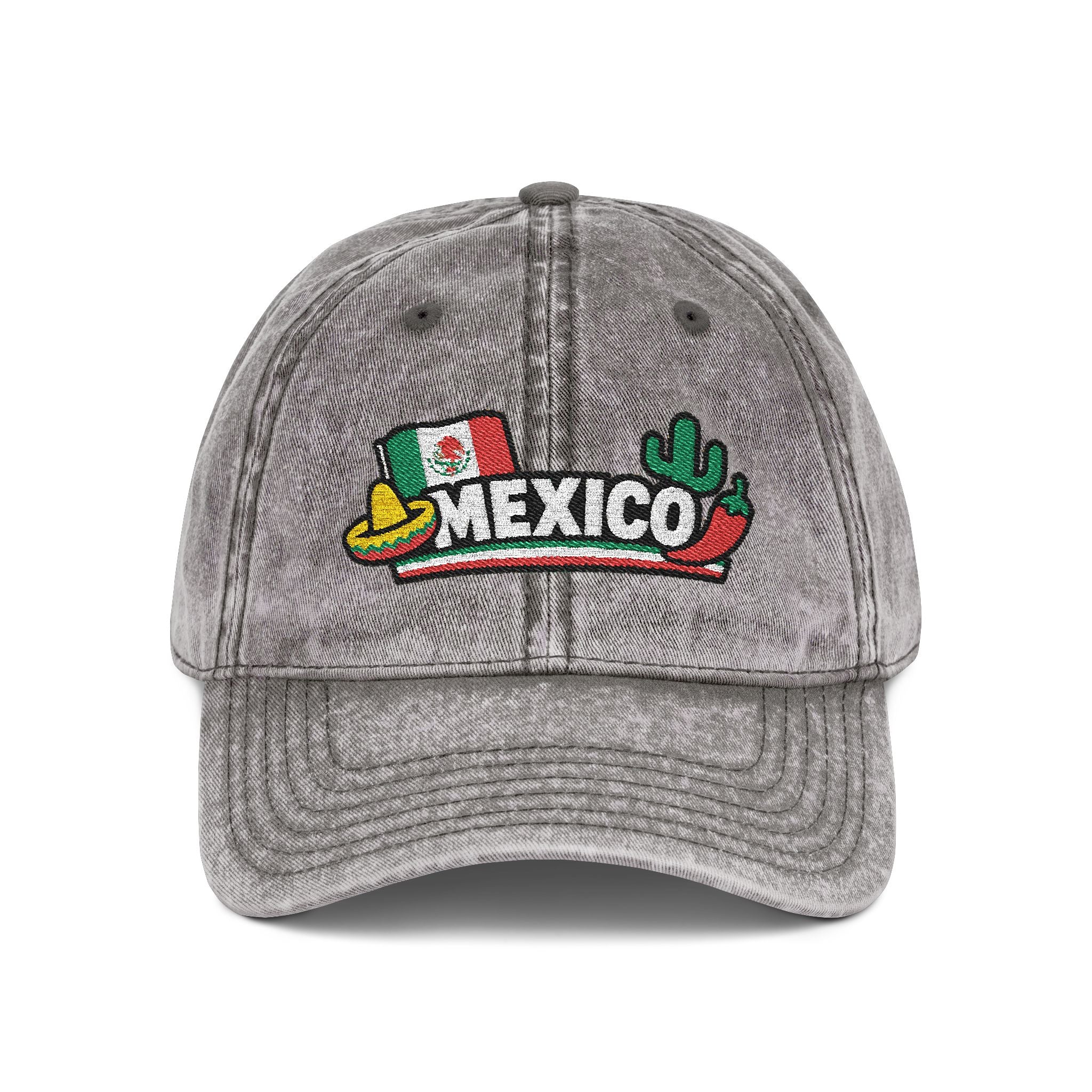 MEXICO · FIFA World Cup 2026 Vintage Cap | Embroidered Fan Hat | Soccer Supporter Accessory