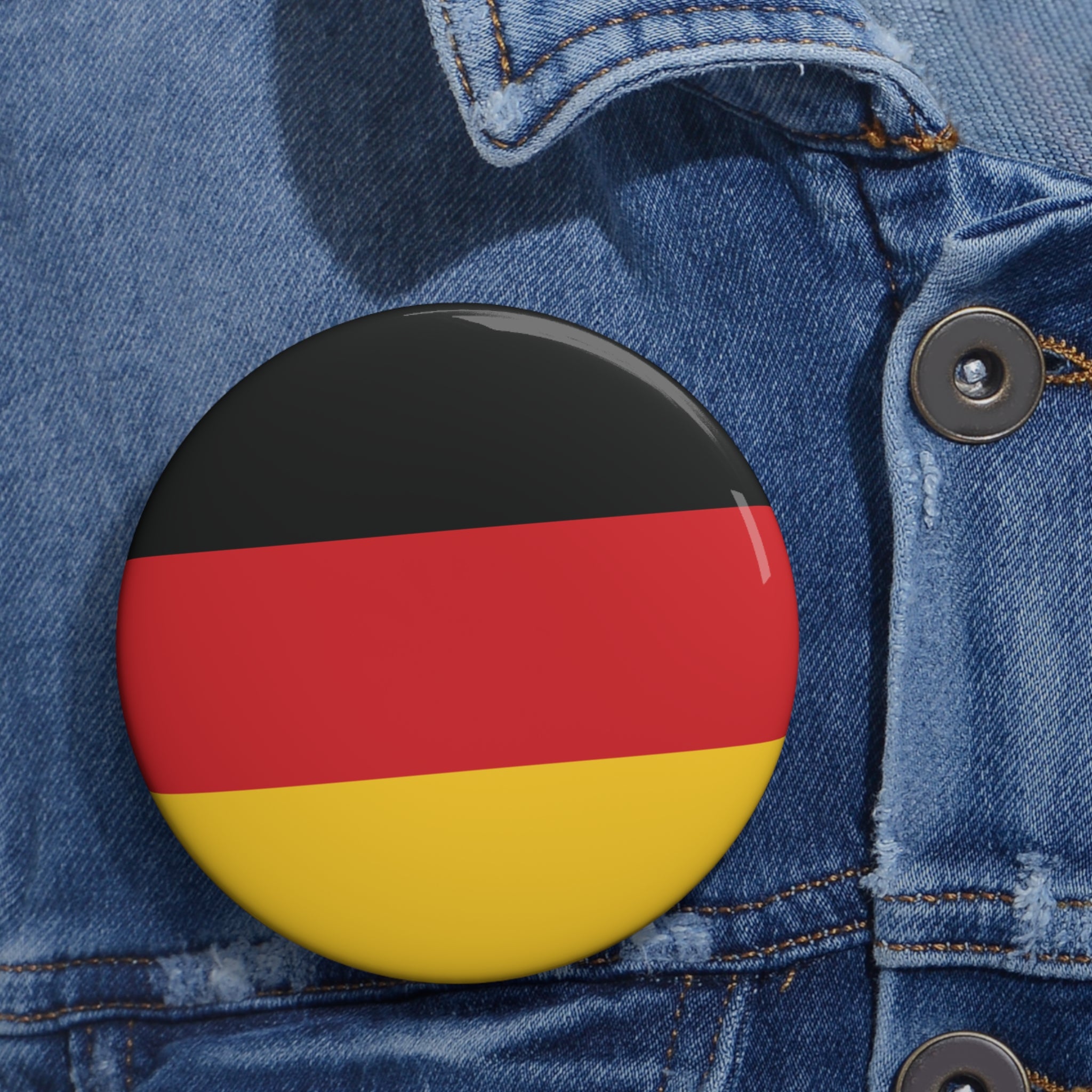 GERMANY Soccer Pin Button – National Crest Fan Badge | World Cup 2026 Accessories
