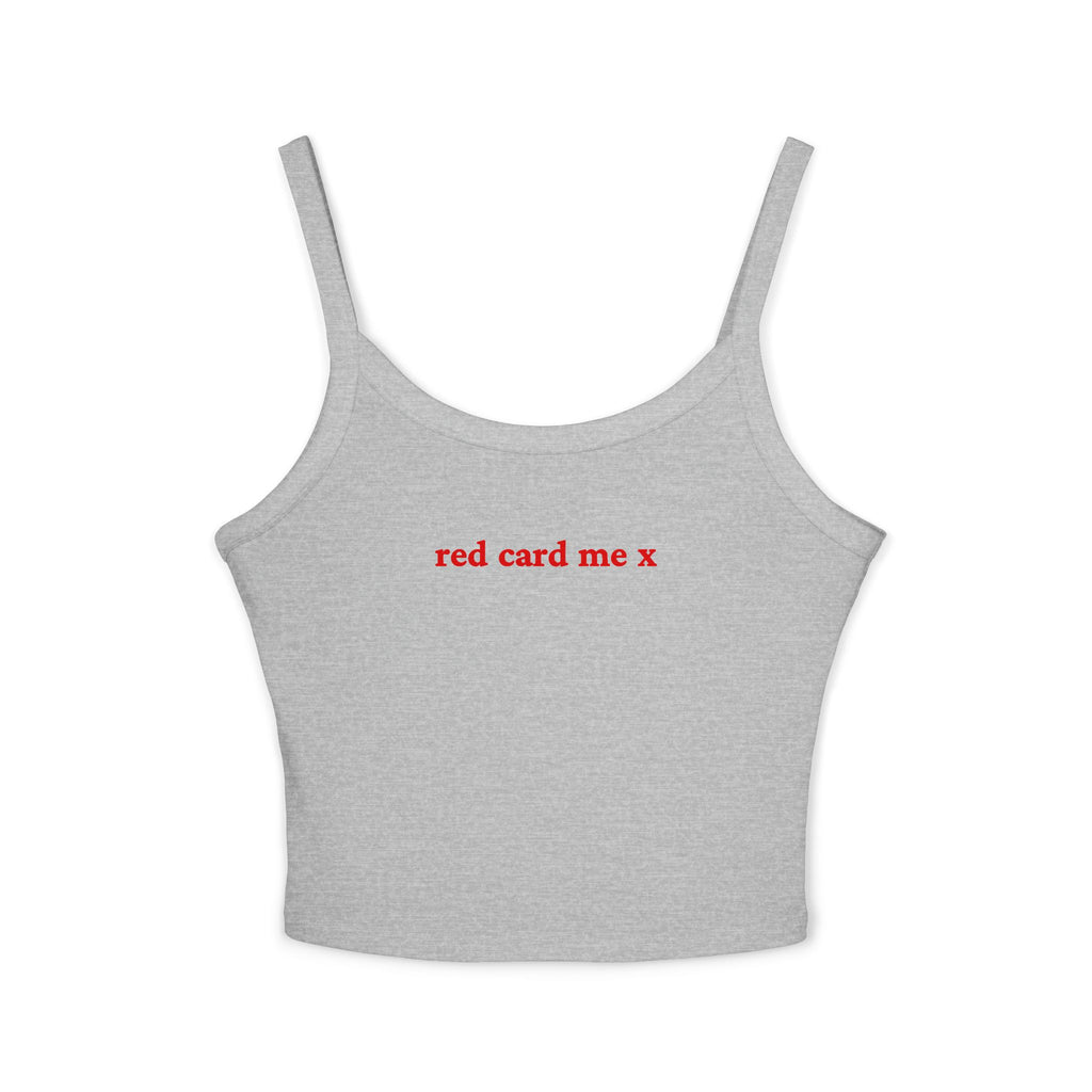 Red card me X Crop Tank | Football Girl Aesthetic | World Cup 2026
