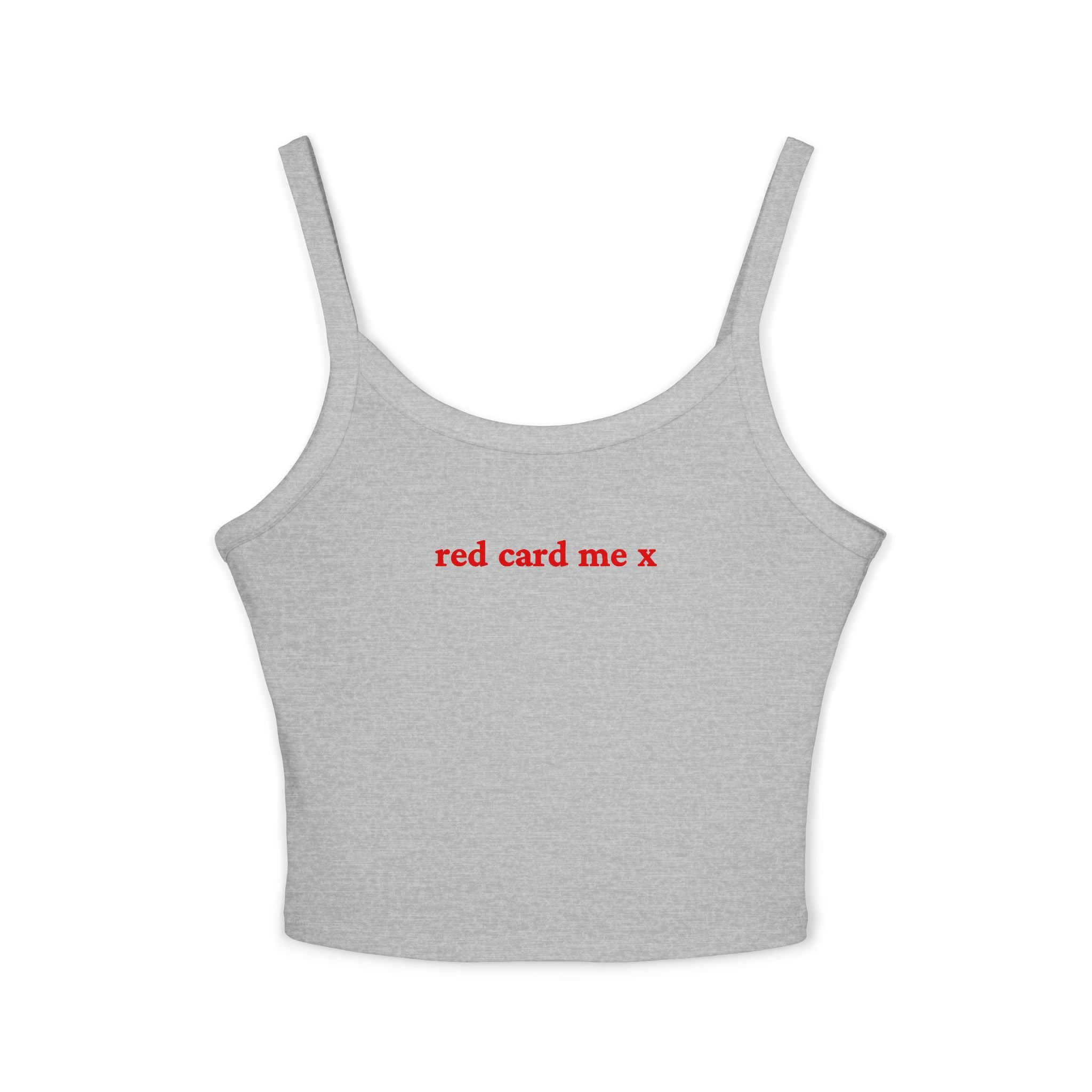 Red card me X Crop Tank | Football Girl Aesthetic | World Cup 2026