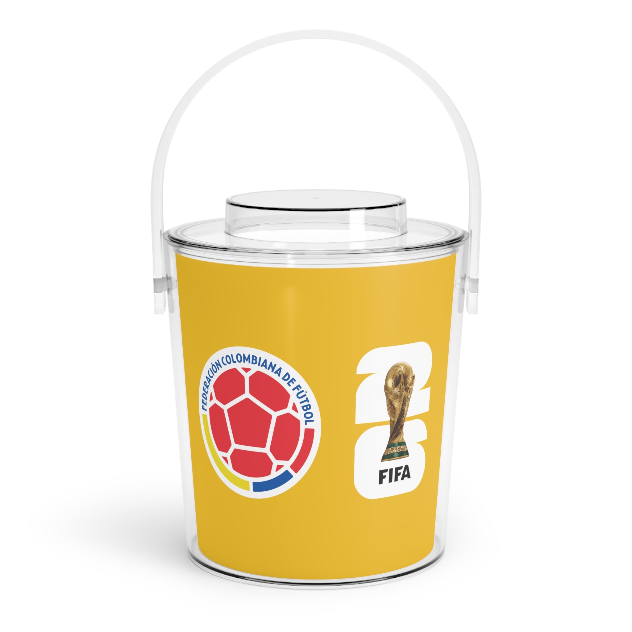 COLOMBIA · FIFA World Cup 2026 Ice Bucket | Fan Party Cooler with Tongs | Soccer Watch Party Essential