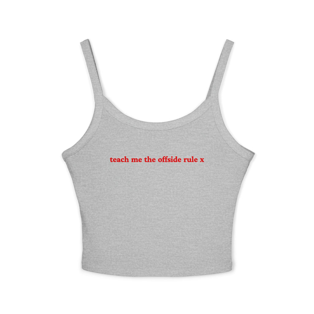 Teach me the offside rule X Crop Tank | Football Girl Aesthetic | World Cup 2026