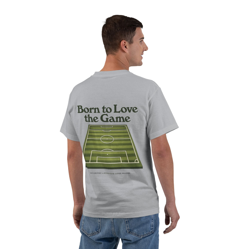 Born to Love the Game — Football Soccer Tee |  Football Pitch Graphic Shirt (Unisex)