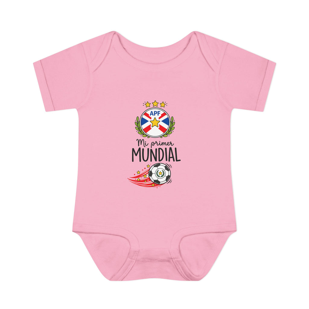 PARAGUAY Baby Onesie "Mi Primer Mundial" – World Cup 2026 Infant Bodysuit | Soccer Baby Gift