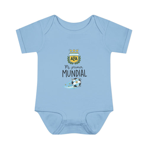 ARGENTINA Baby Onesie "Mi Primer Mundial" – World Cup 2026 Infant Bodysuit | Soccer Baby Gift