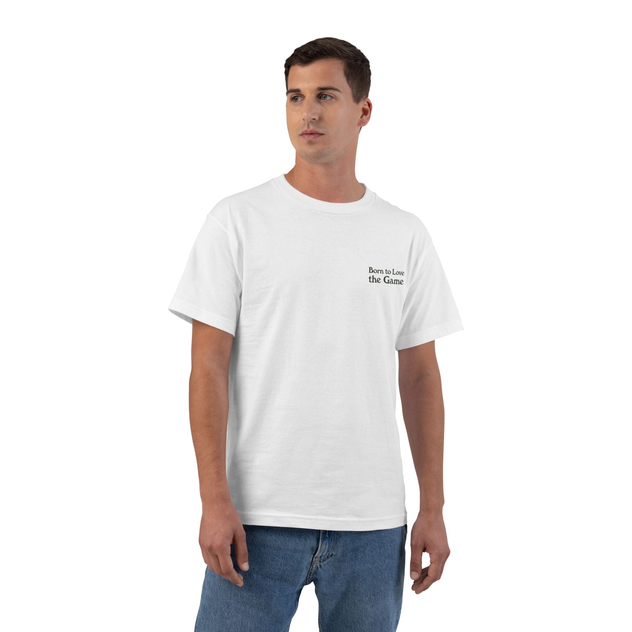 Born to Love the Game — Football Soccer Tee |  Football Pitch Graphic Shirt (Unisex)